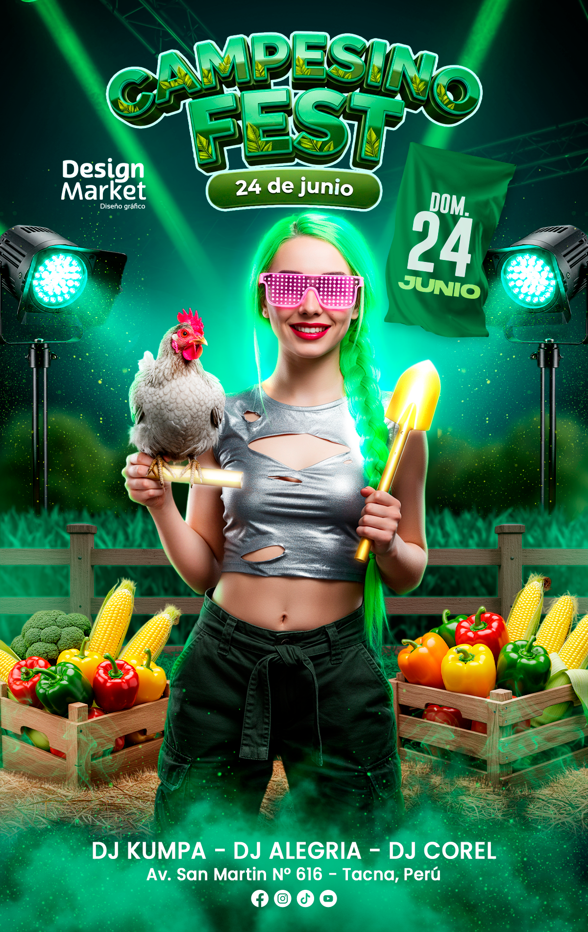 Flyer Diseño día del campesino