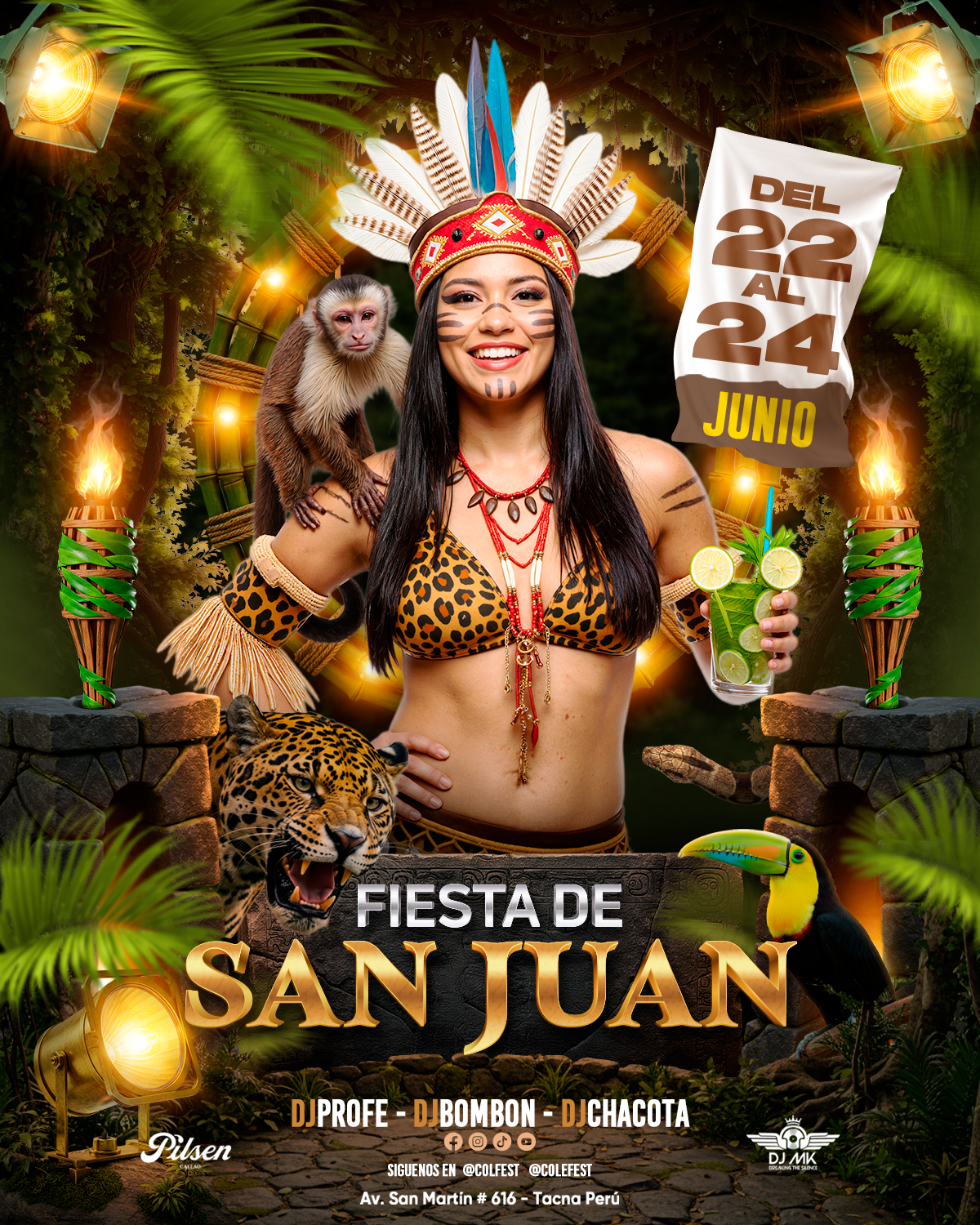 Diseño fiesta de San Juan fiesta