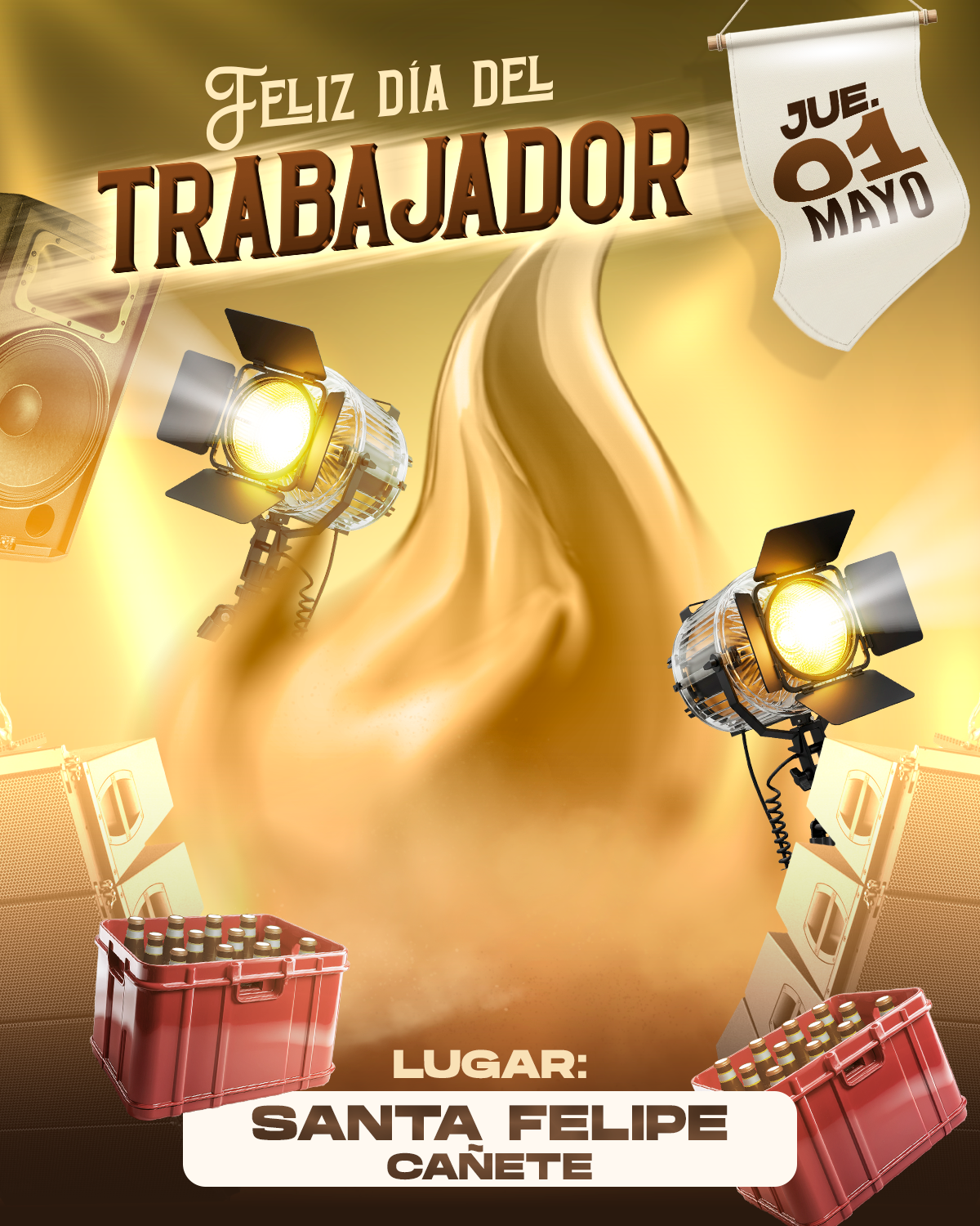 Diseño Día del Trabajador Fondo