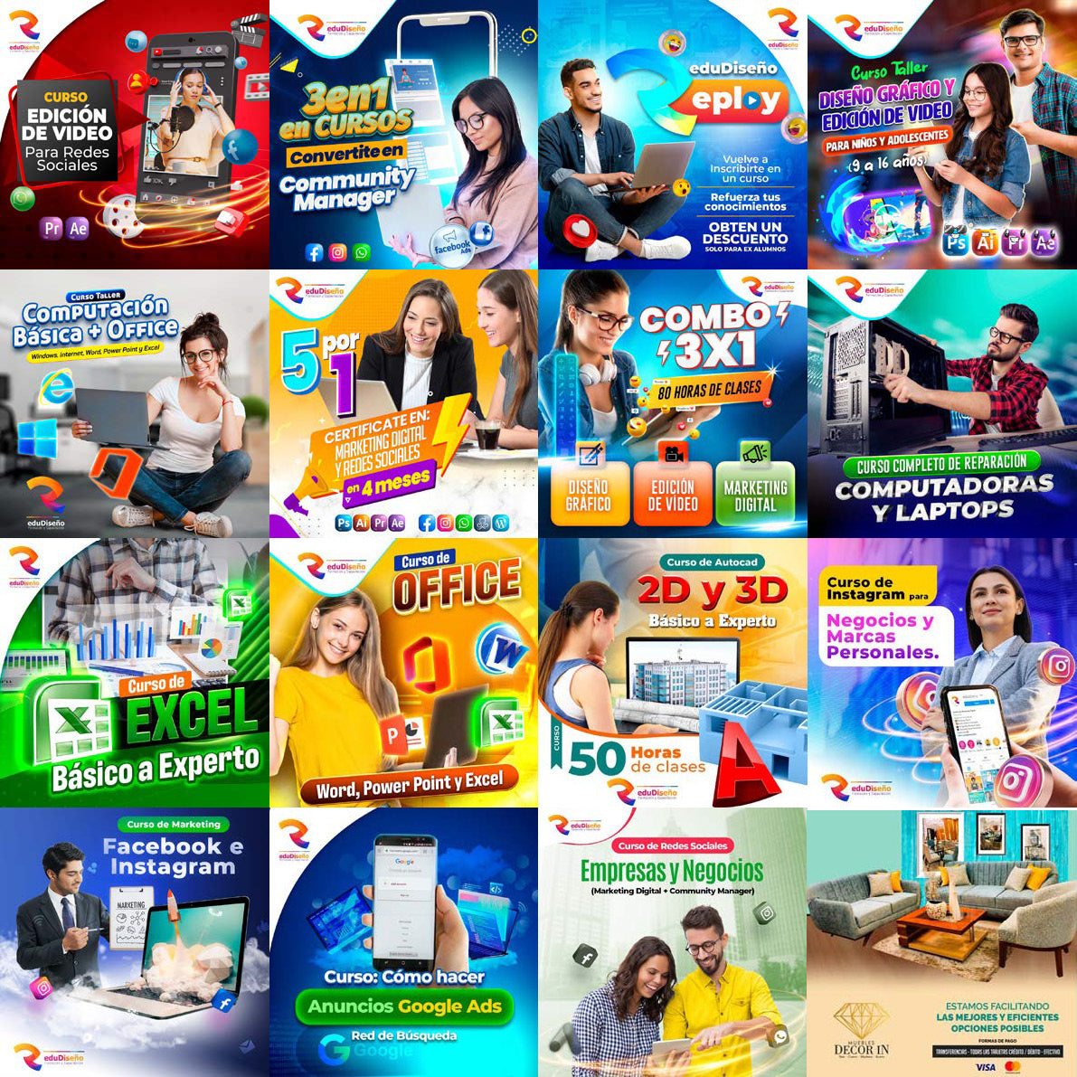 PACK CREATIVO I DESIGN MARKET: 900 diseños para redes sociales - Design Market Perú