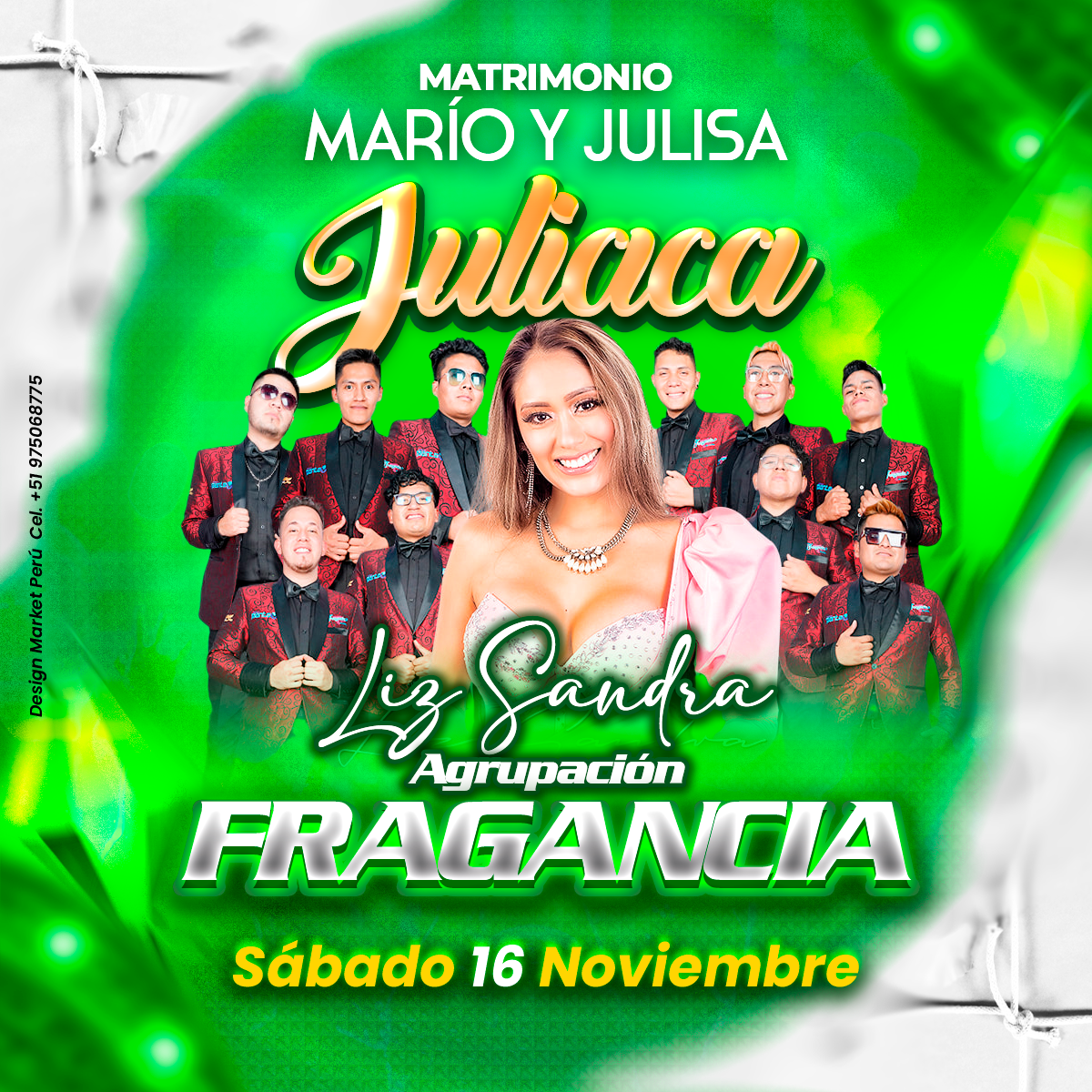 Flyer, post para redes sociales Modelo Fragancia - Design Market Perú