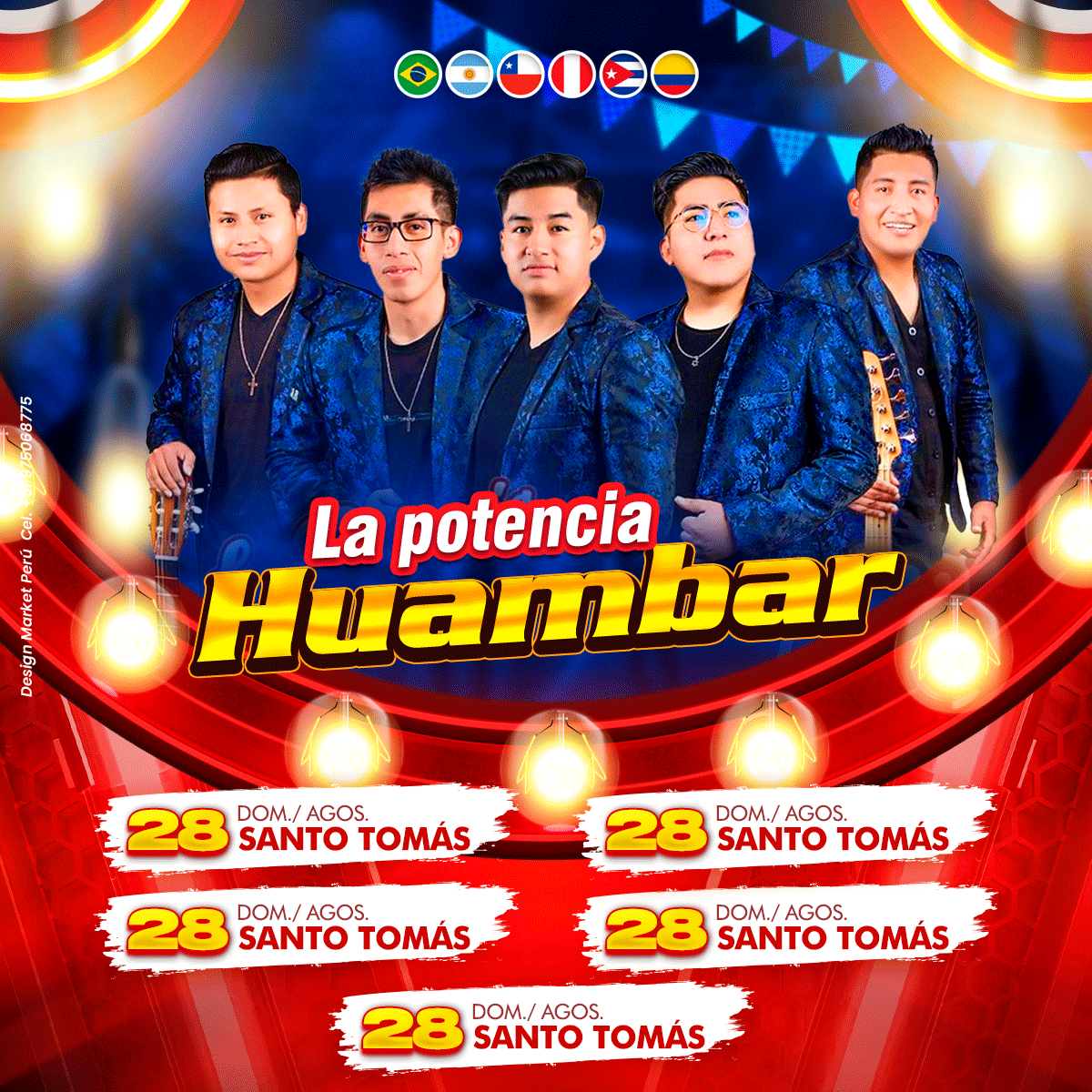 Flyer, post para redes sociales Modelo Huambar agenda - Design Market Perú