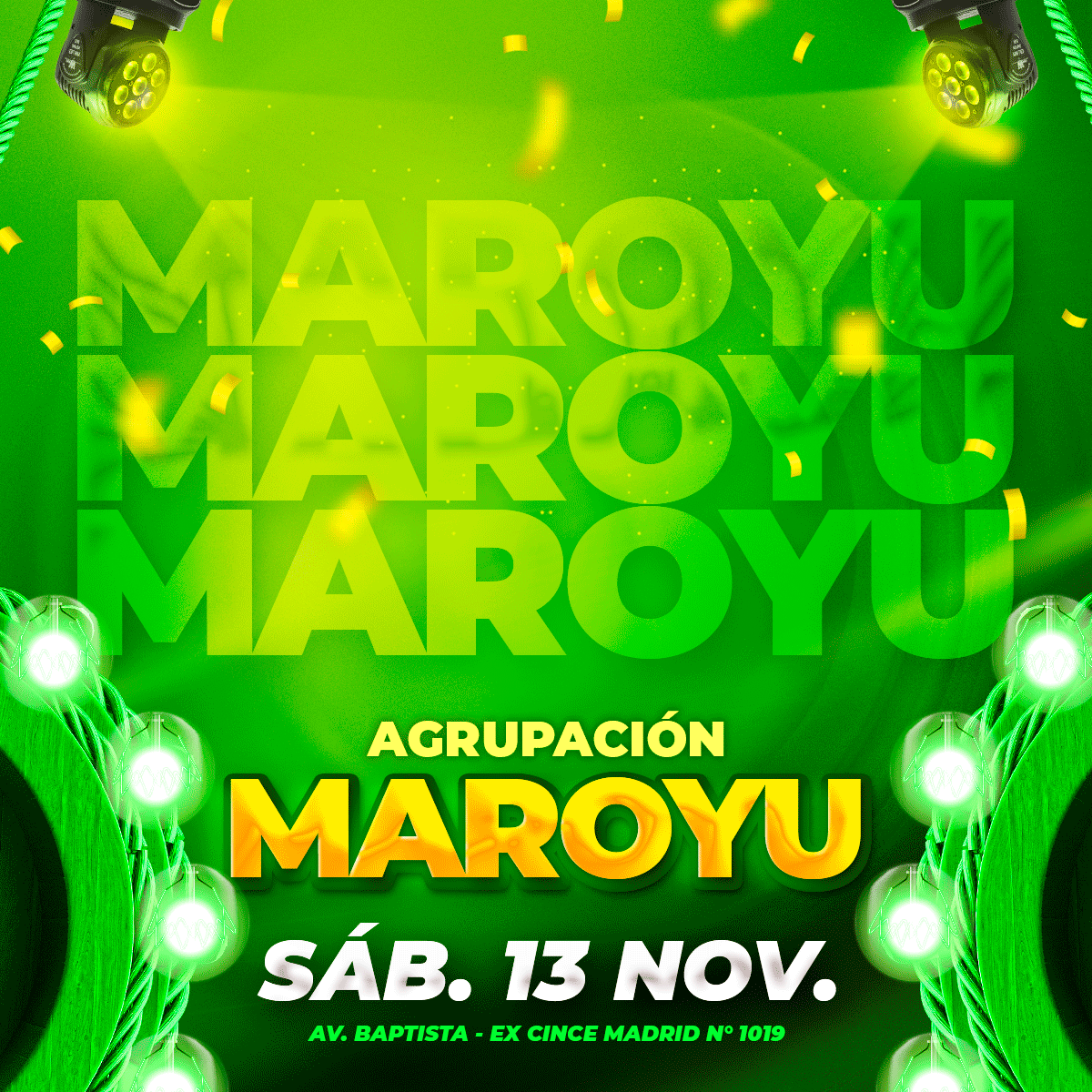 Flyer, post para redes sociales Modelo Maroyu fondo - Design Market Perú