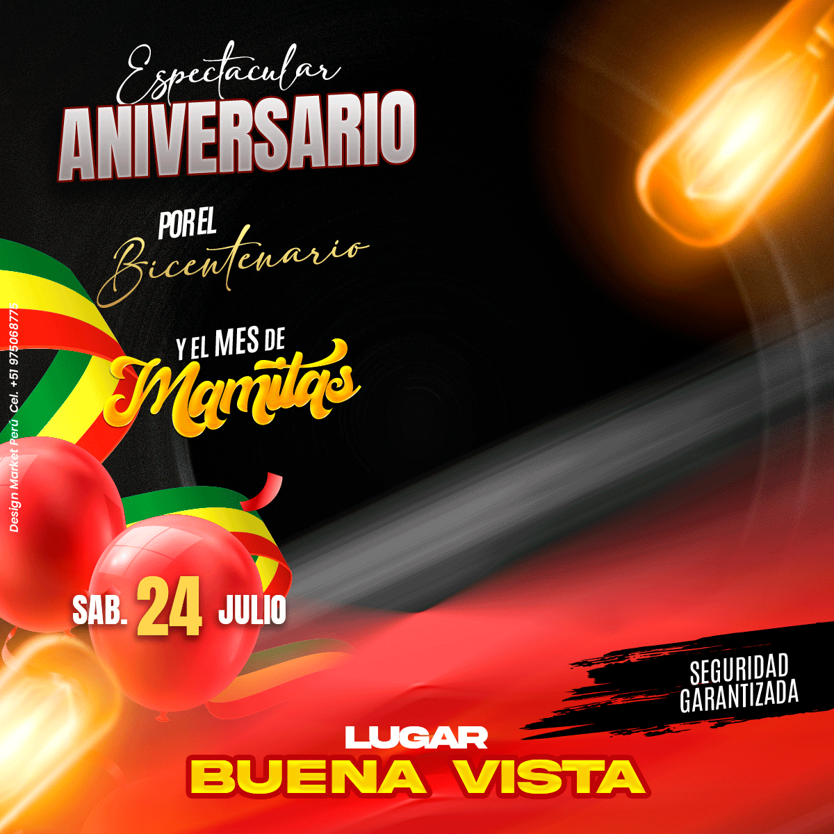 Flyer, post para redes sociales Modelo Mes de mamitas - Design Market Perú