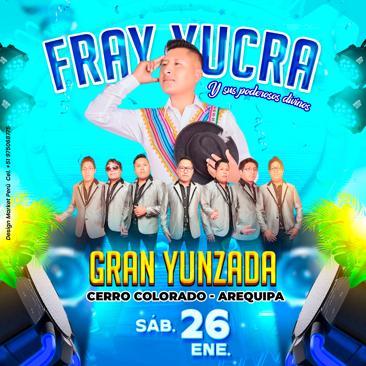 Flyer, post para redes sociales Modelo Fray Yucra - Design Market Perú