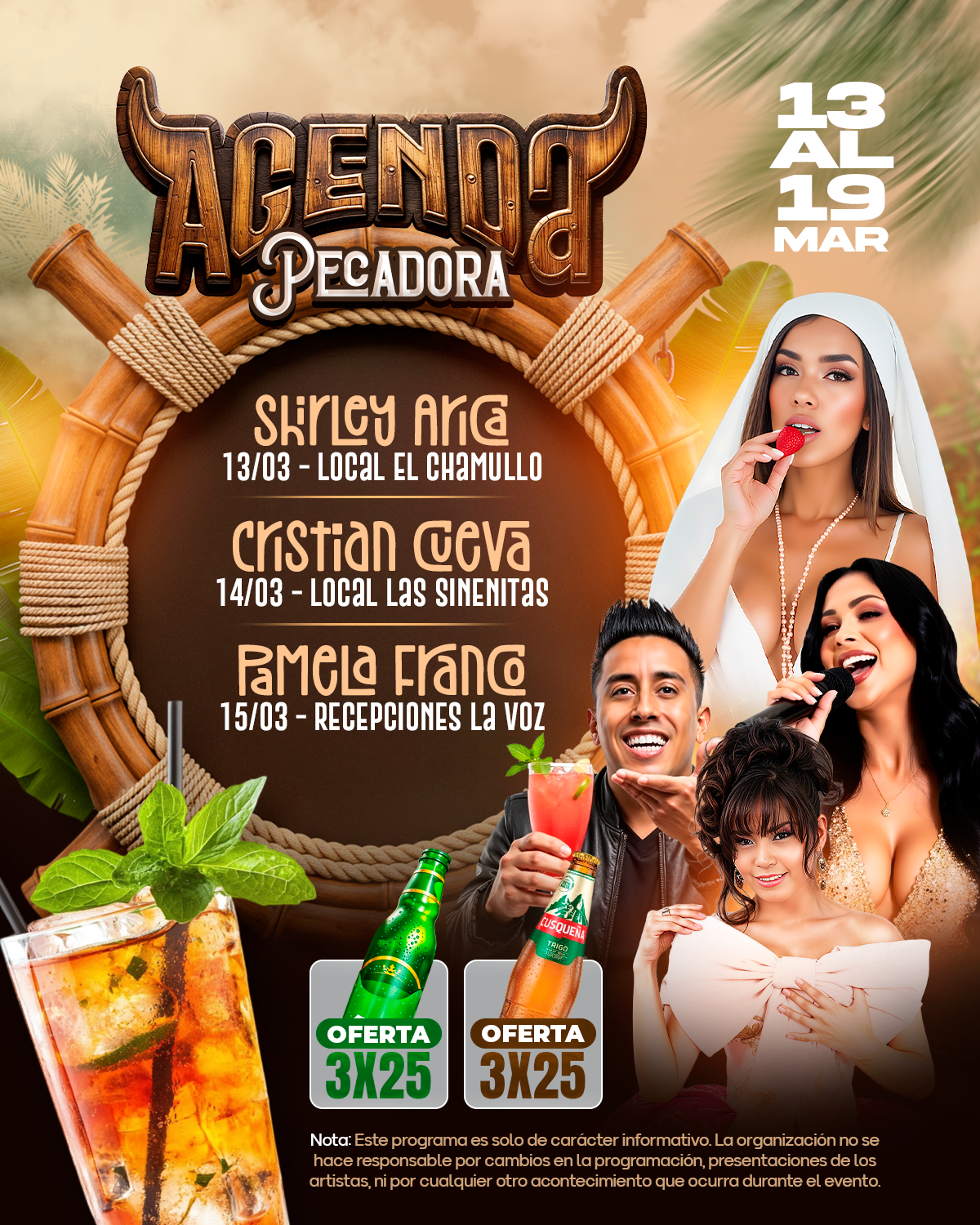 Diseño Agenda Semana Tranca