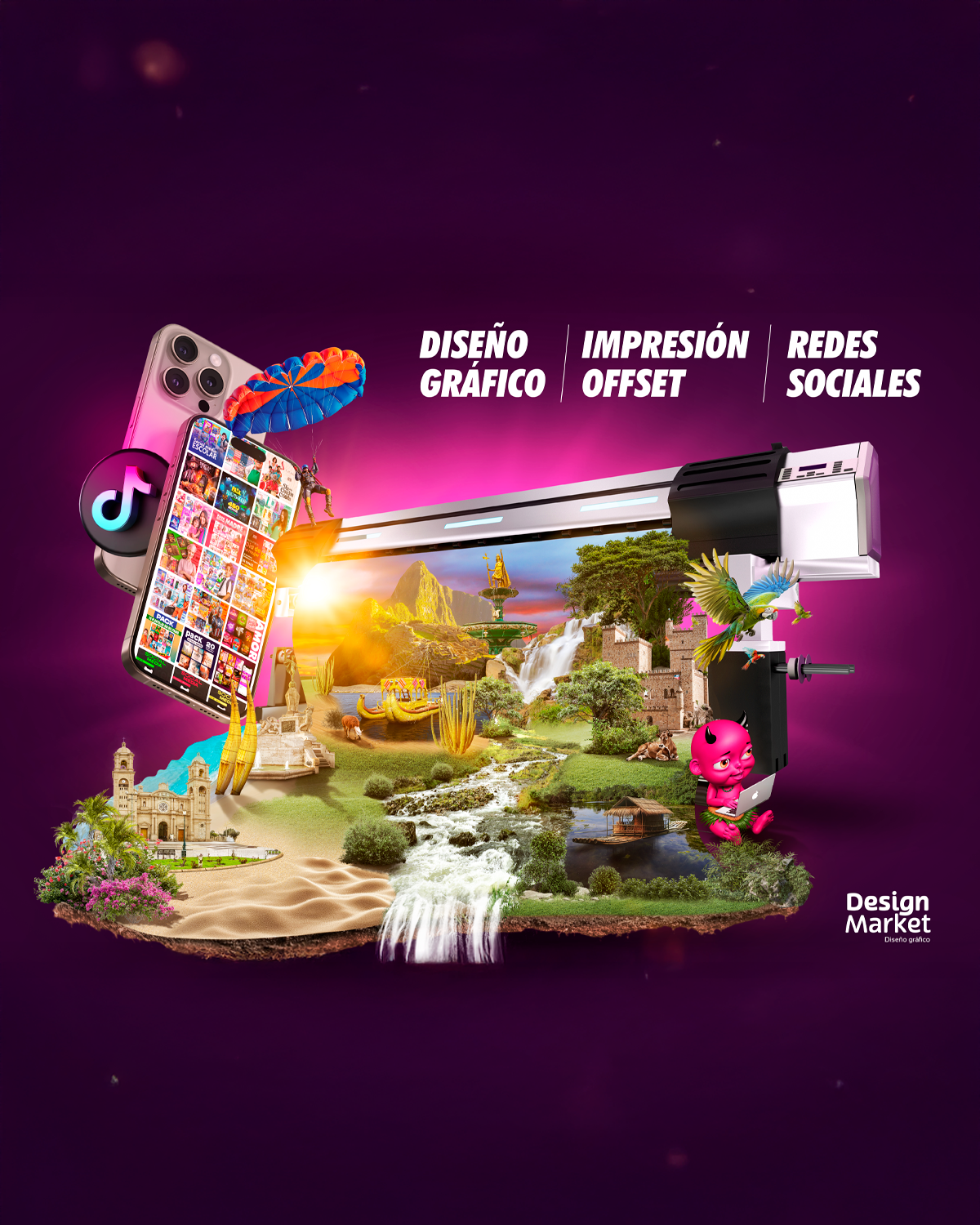 BANNER Diseño imprenta 4x3 metros