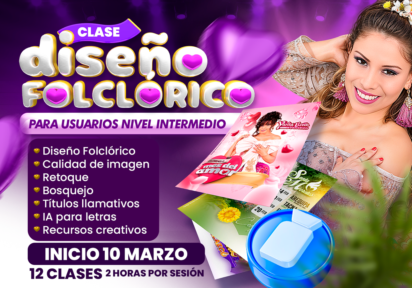 CLASE DISEÑO FOLCLORICO - Nivel Intermedio