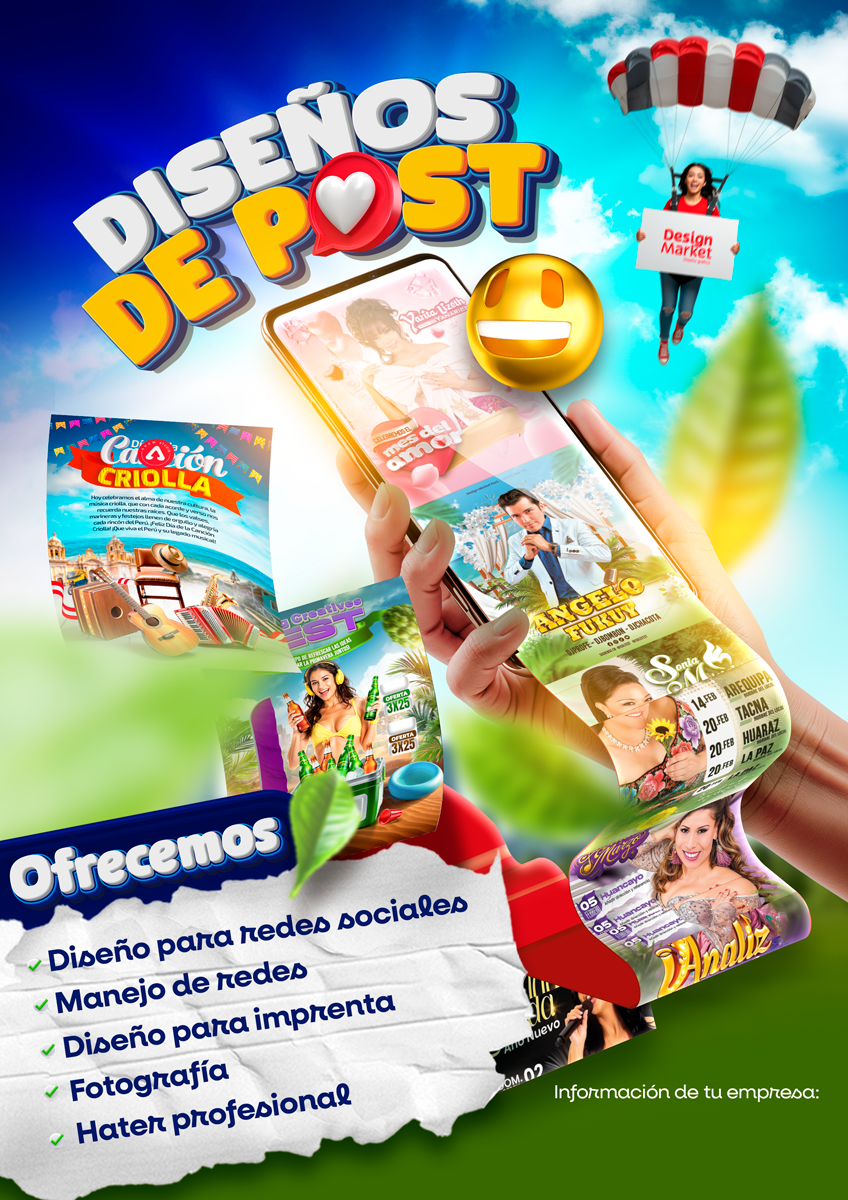 Plantilla tus servicios de diseño grafico