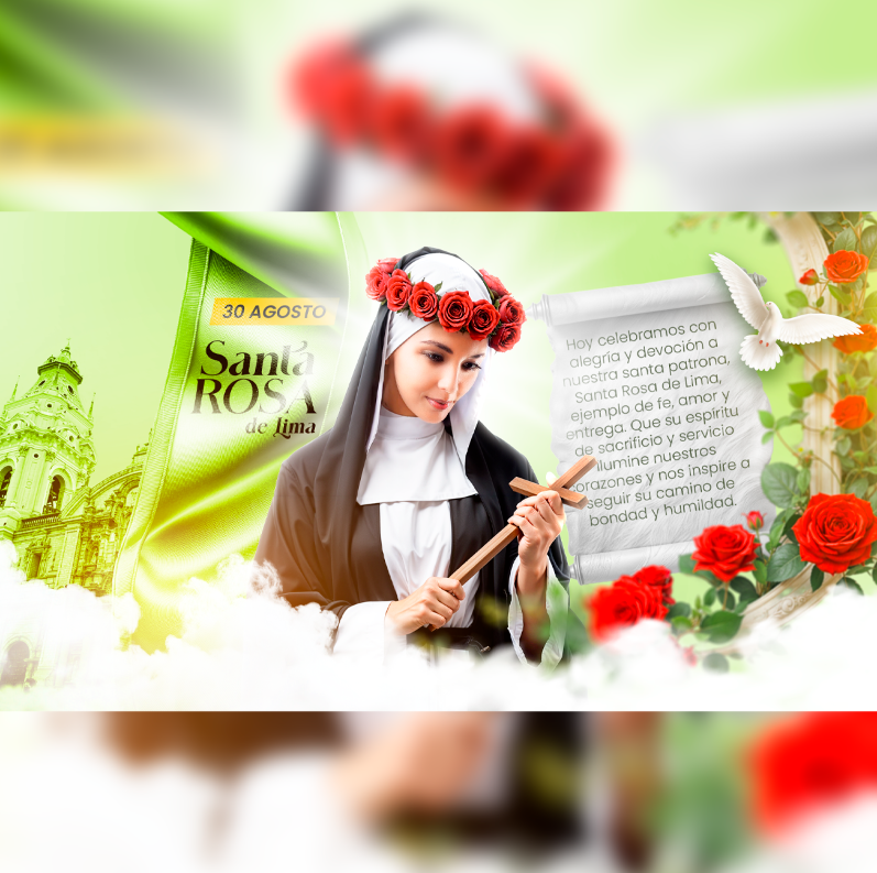 Plantilla portada Facebook – Santa Rosa de Lima