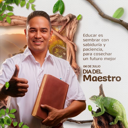 Plantilla día del maestro profesor selva - Design Market Perú