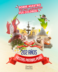 Plantilla Fiestas patrias Perú PSD - Montaje en escarapela perú - Design Market Perú