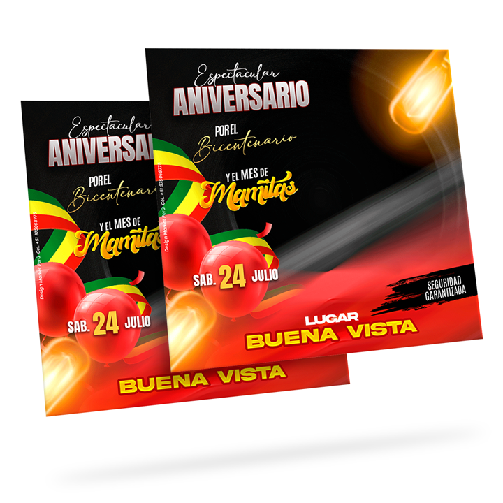 Flyer, post para redes sociales Modelo Mes de mamitas - Design Market Perú