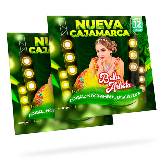 Flyer, post para redes sociales Modelo Nueva Cajamarca