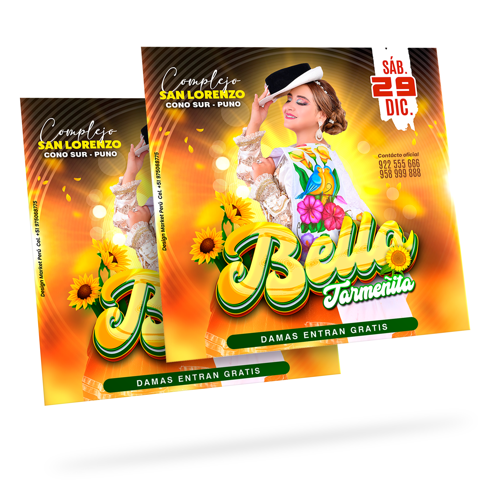 Flyer, post para redes sociales Modelo Bella - Design Market Perú