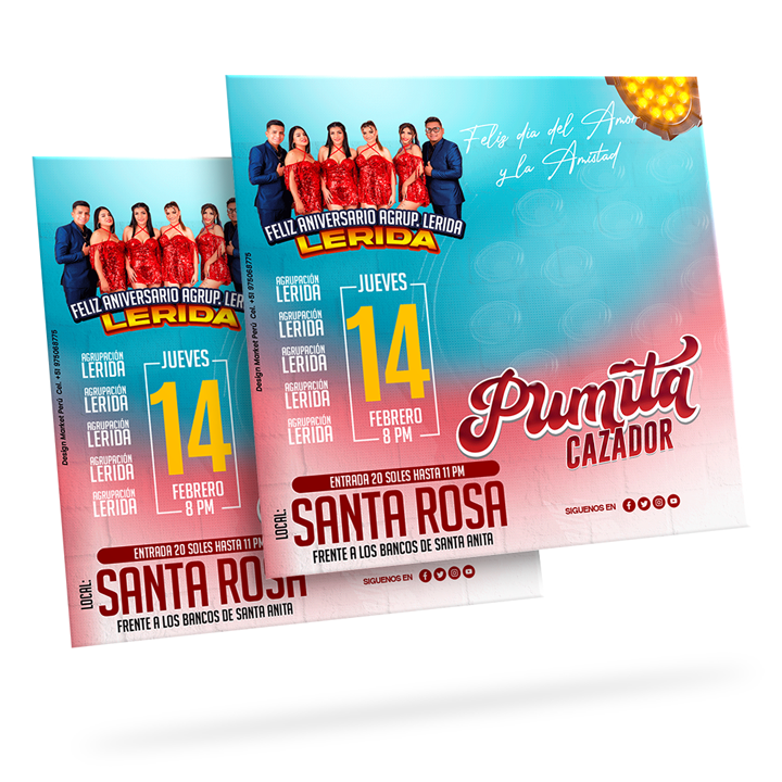 Flyer, post para redes sociales Modelo Pumita Cazador - Design Market Perú