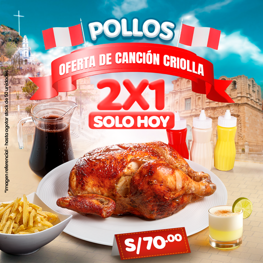 Diseño Pollos 2X1