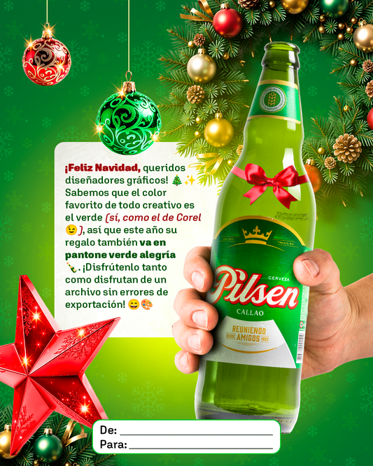 Diseño Navidad Verde - Pilsen