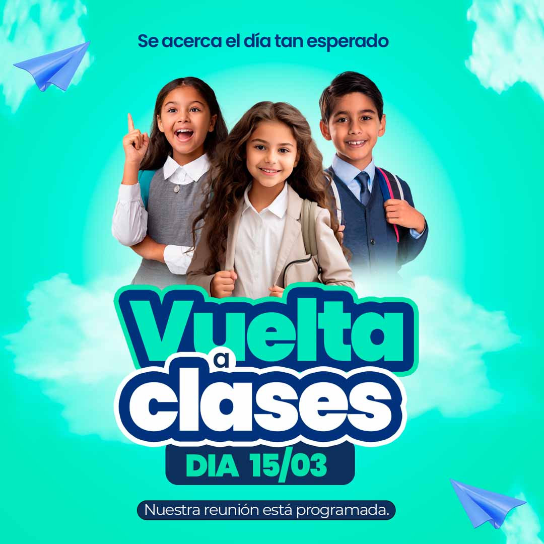 Plantilla inicio escolar alumnos