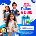 Plantilla inicio escolar falta 6 días