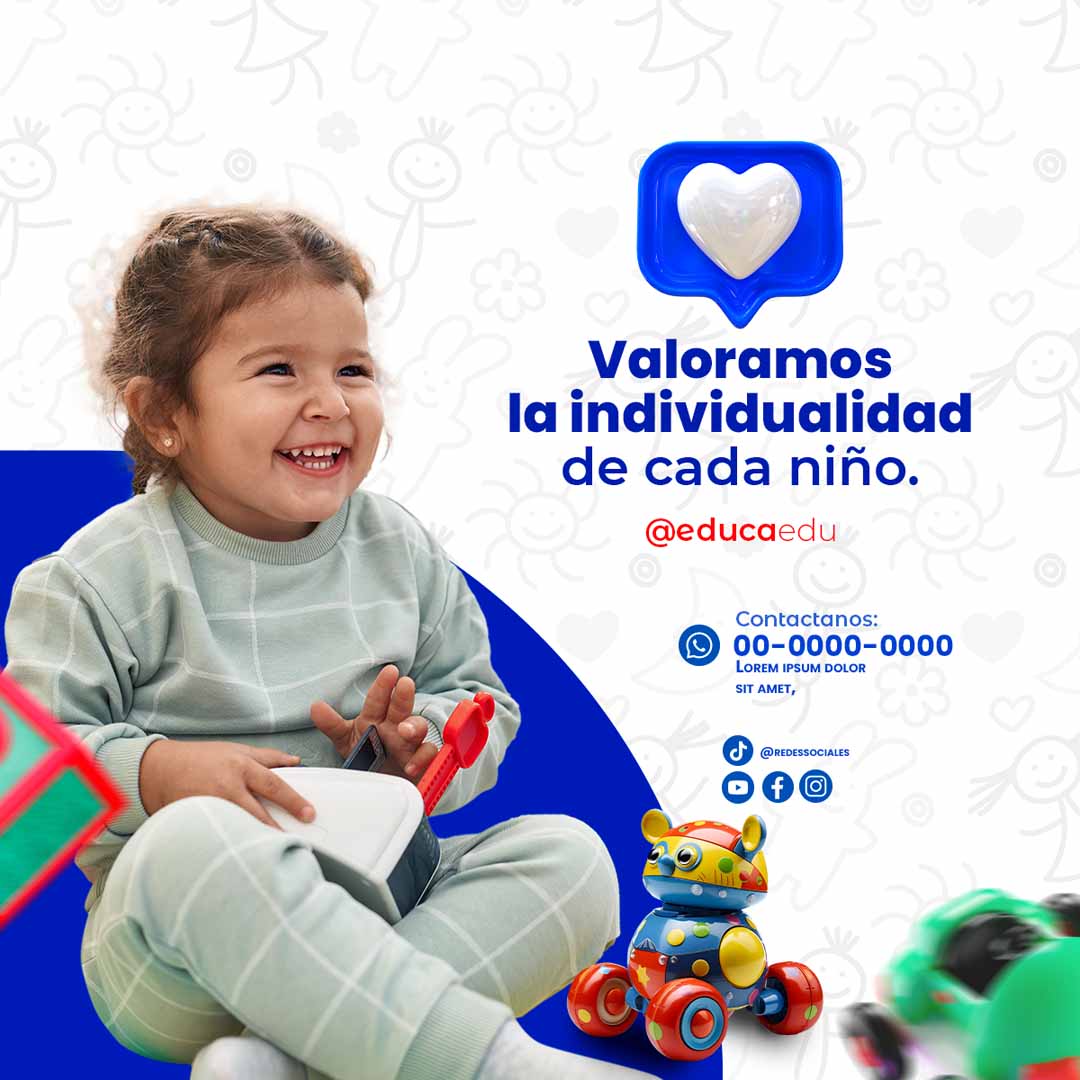 Plantilla inicio escolar valoramos a cada niño