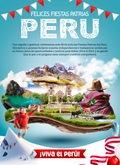 Plantilla Fiestas patrias Perú PSD - Huaraz - Design Market Perú