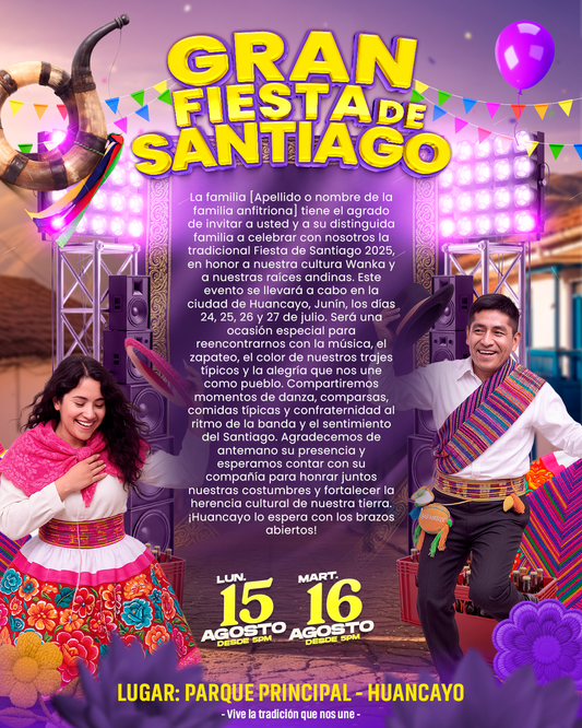 Fiesta de Santiago morado