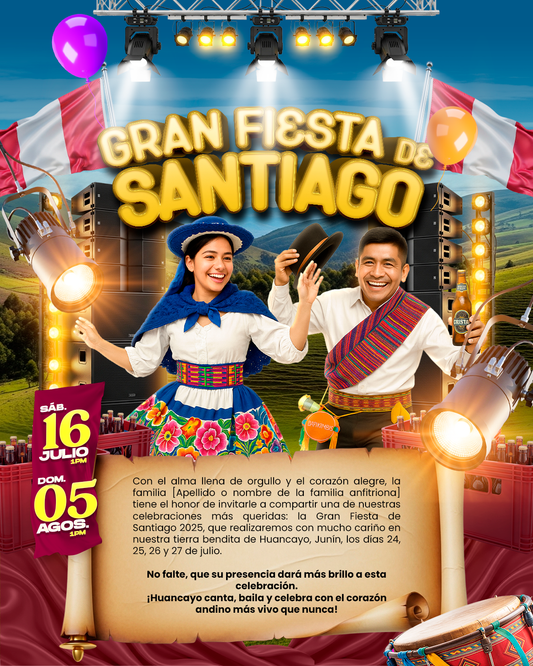 Fiesta de Santiago con ritmo y color