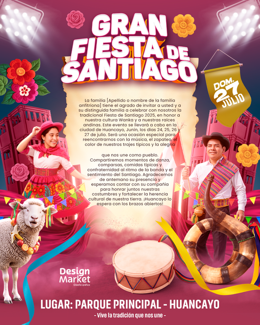 Diseño gran fiesta de Santiago