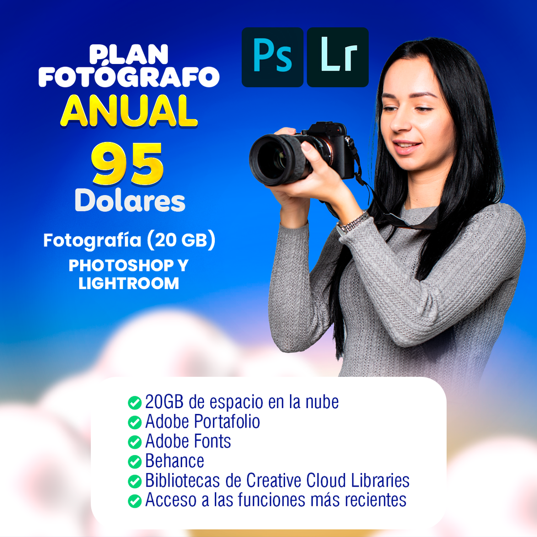 Licencia Fotografía Adobe Photoshop + Lightroom – Design Market Perú