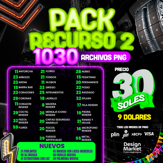 PACK DE RECURSOS II - Design Market Perú