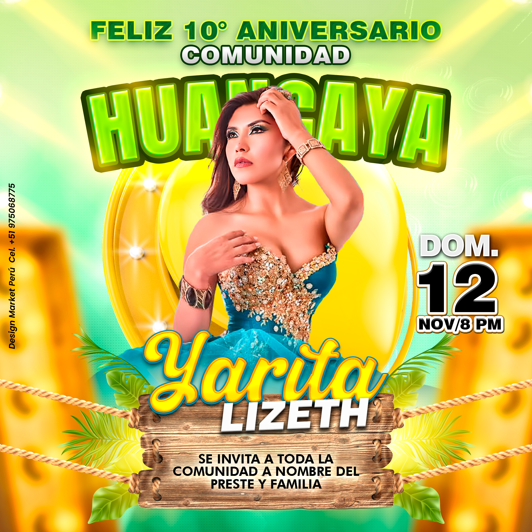 Flyer, post para redes sociales Modelo Yarita Lizeth - Design Market Perú