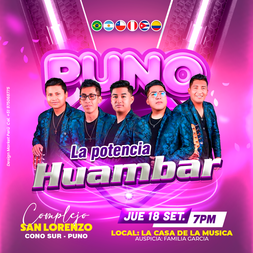Flyer, post para redes sociales Modelo Huambar - Design Market Perú