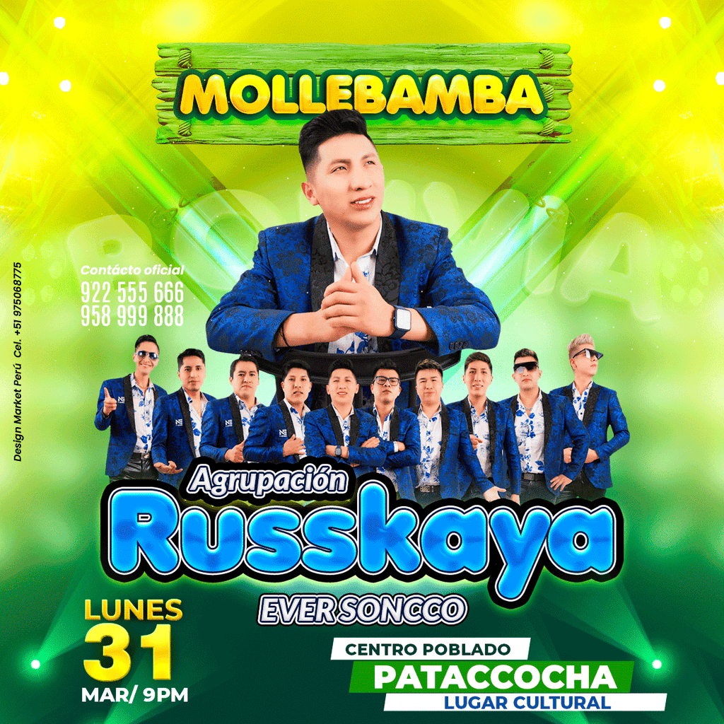 Flyer, post para redes sociales Modelo Russcaya - Design Market Perú