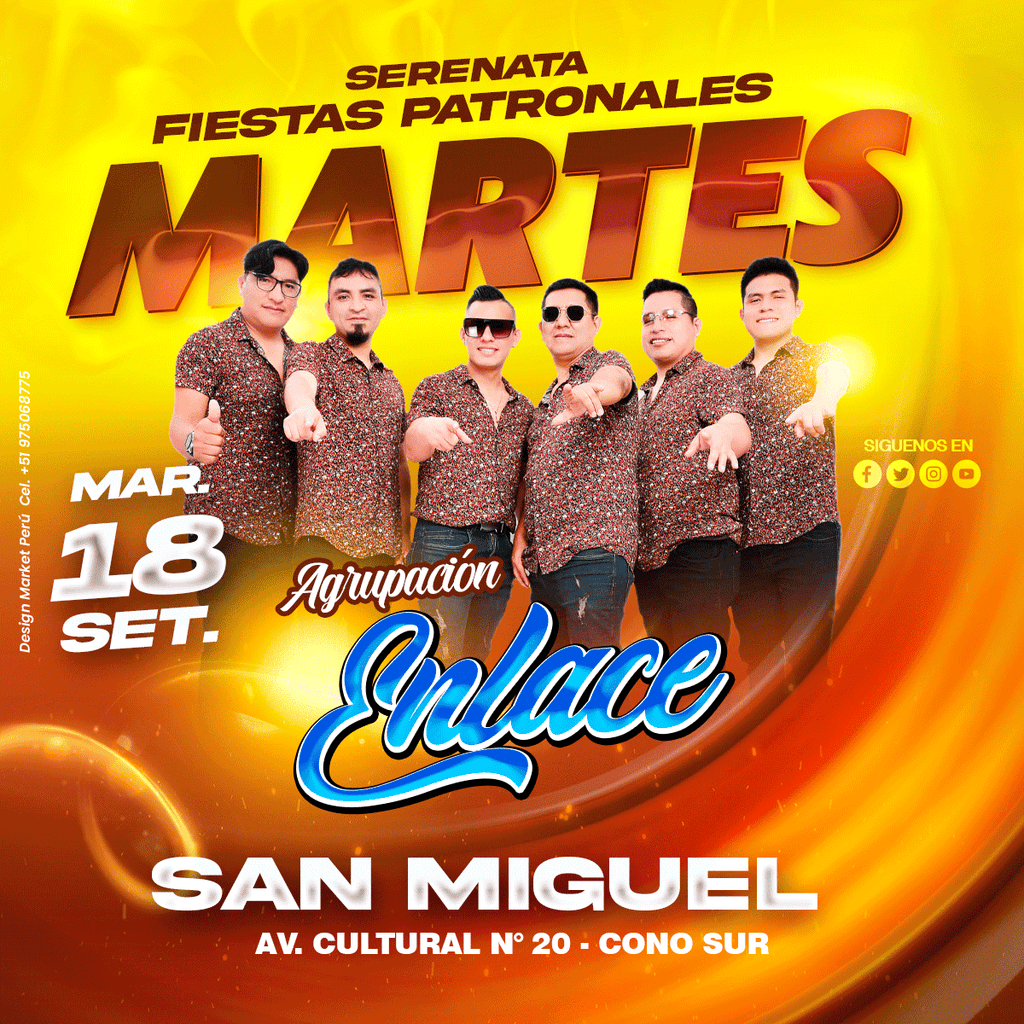 Flyer, post para redes sociales Modelo Enlace - Design Market Perú