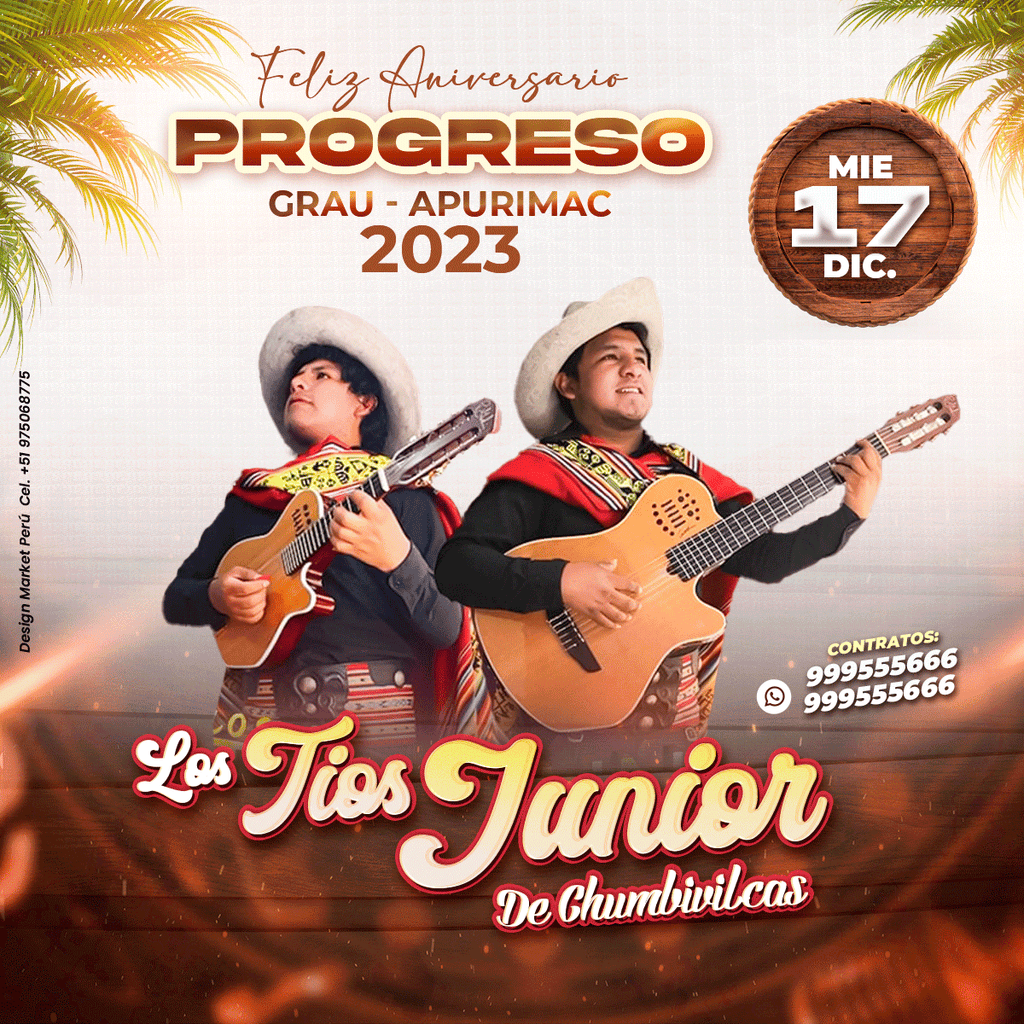 Flyer, post para redes sociales Modelo Tios Junior - Design Market Perú