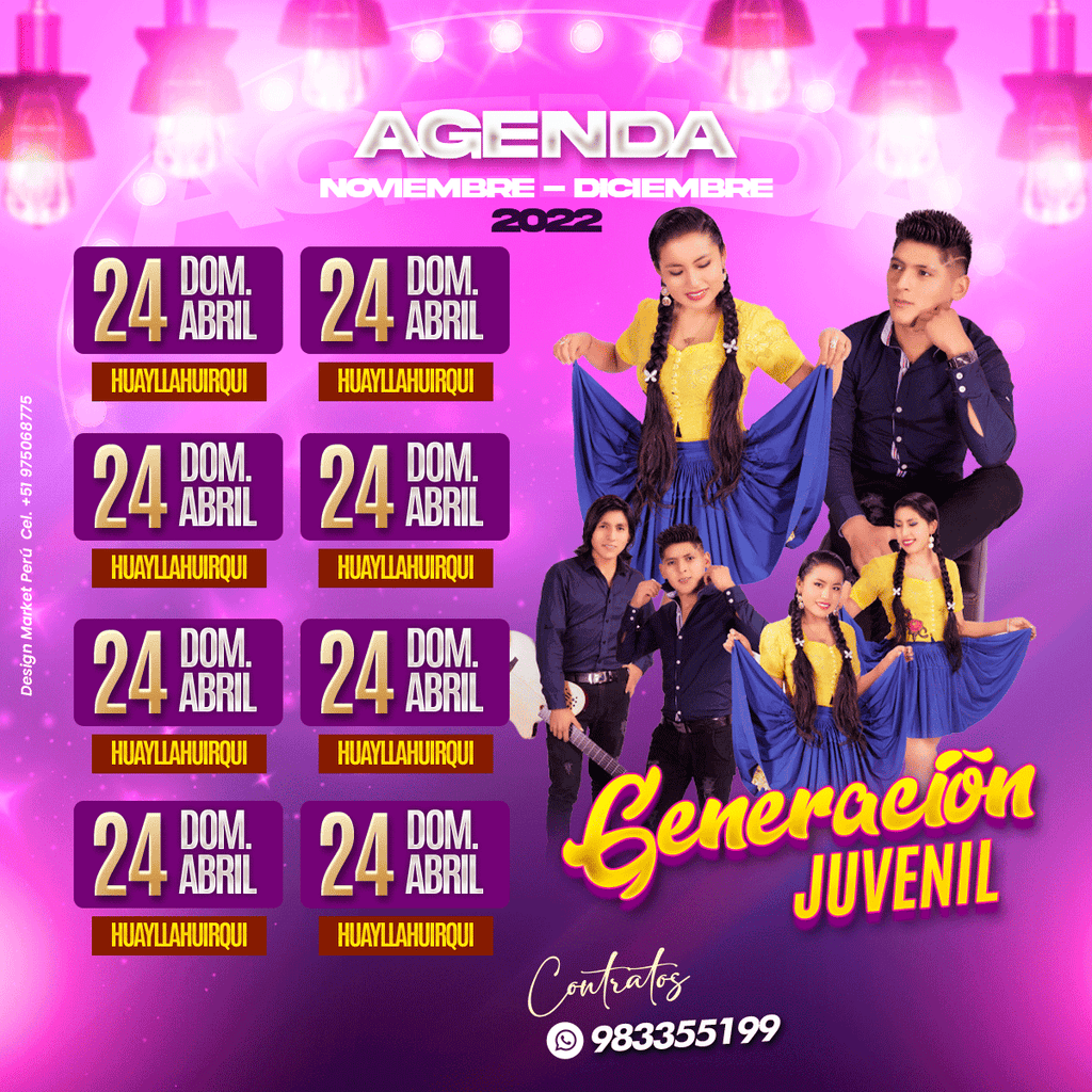 Flyer, post para redes sociales Modelo Generación Juvenil - Design Market Perú