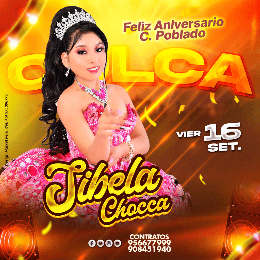 Flyer, post para redes sociales Modelo Sibela Marrón - Design Market Perú