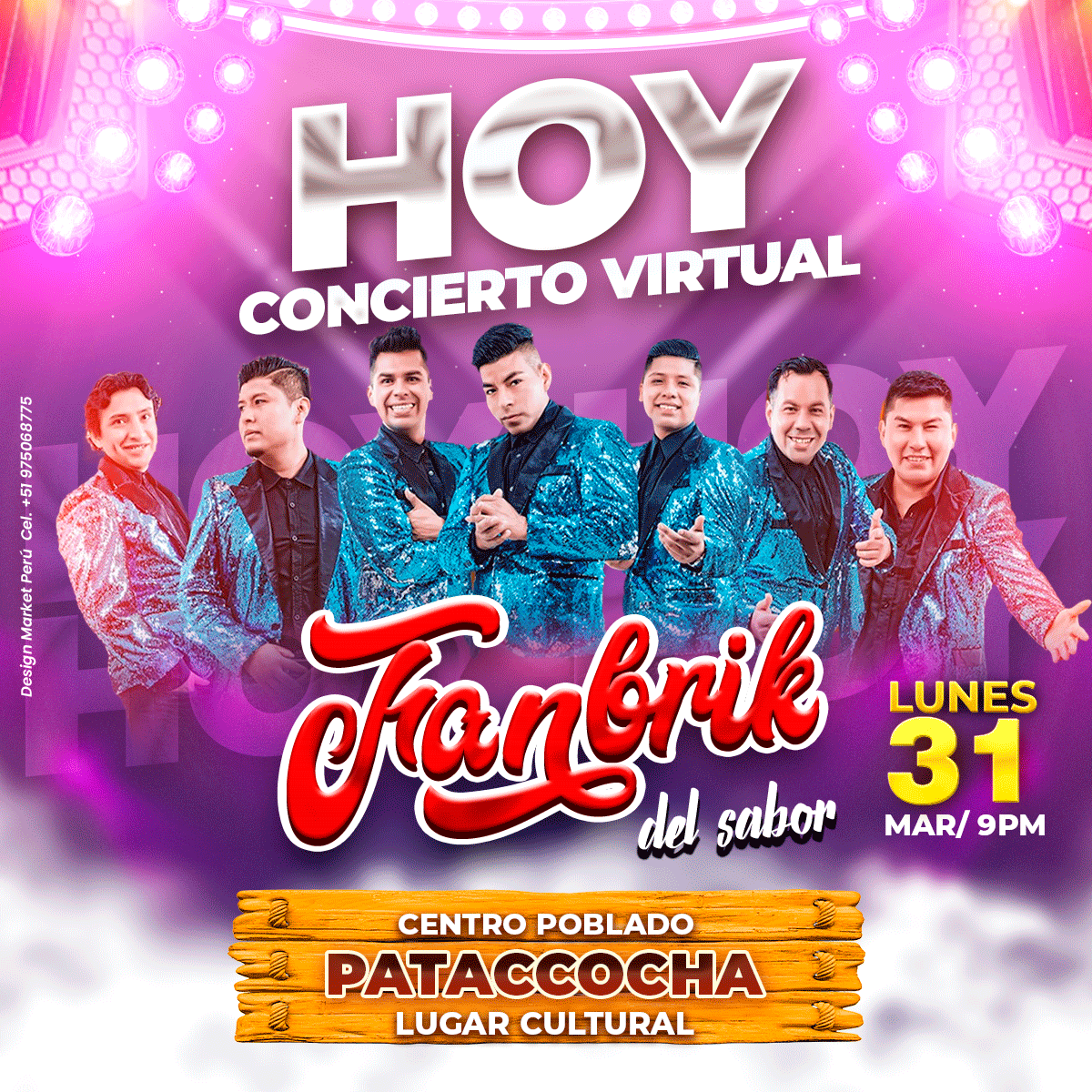 Flyer, post para redes sociales Modelo Franbik morado - Design Market Perú
