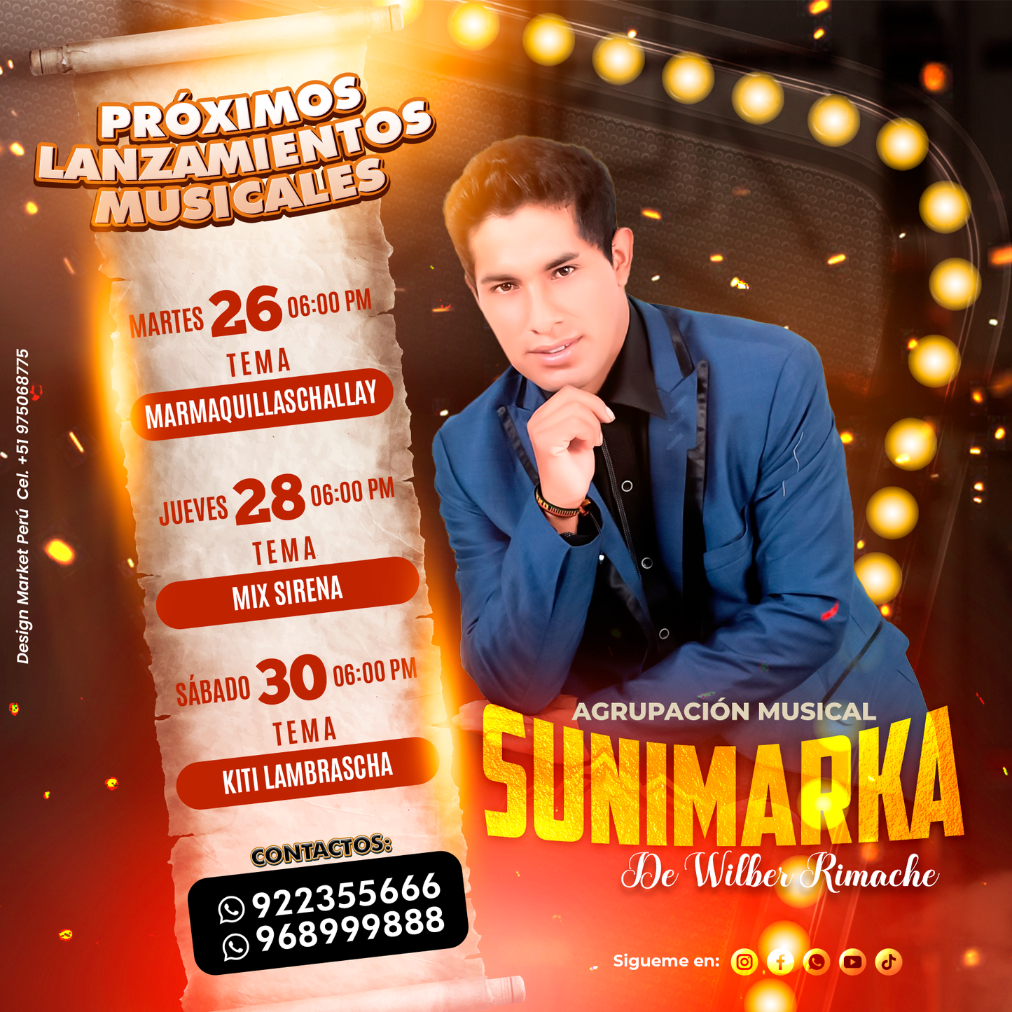 Flyer, post para redes sociales Modelo Sunimarka