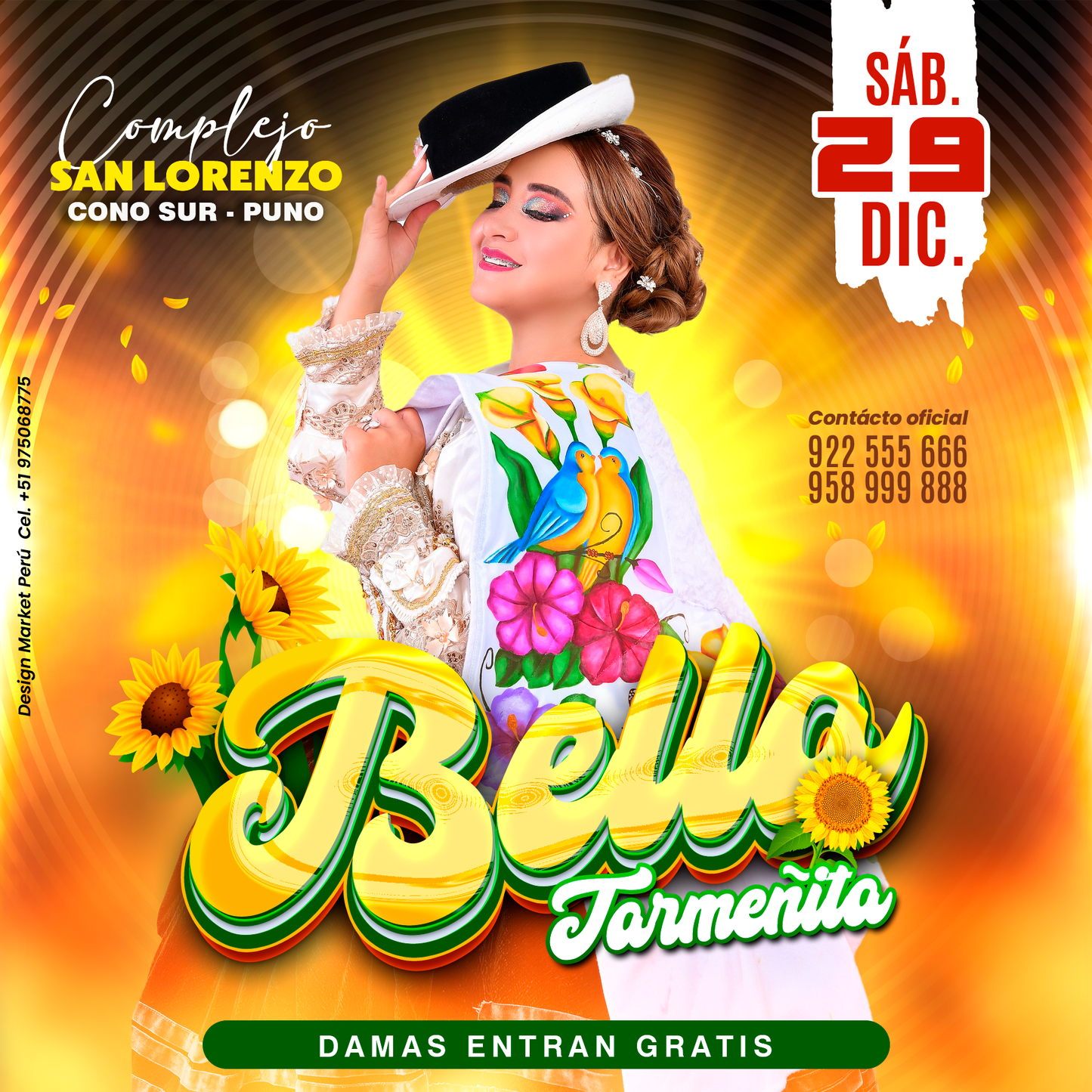 Flyer, post para redes sociales Modelo Bella