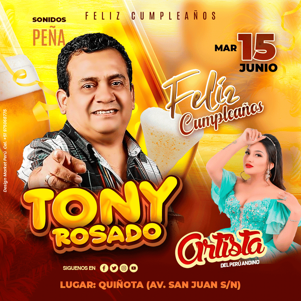 Flyer, post para redes sociales Modelo Tony rosado marrón - Design Market Perú