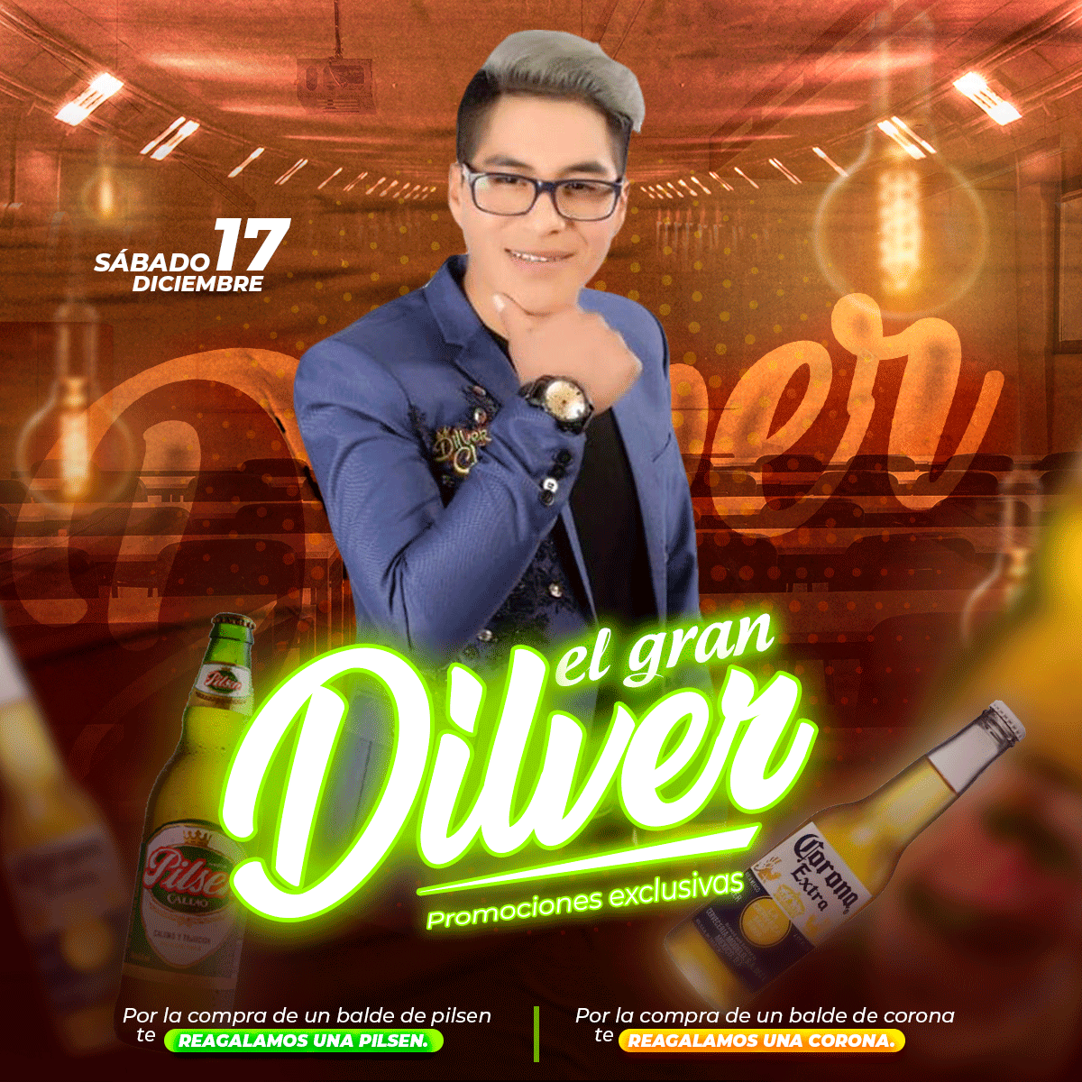Flyer, post para redes sociales Modelo El Gran Dilver - Design Market Perú