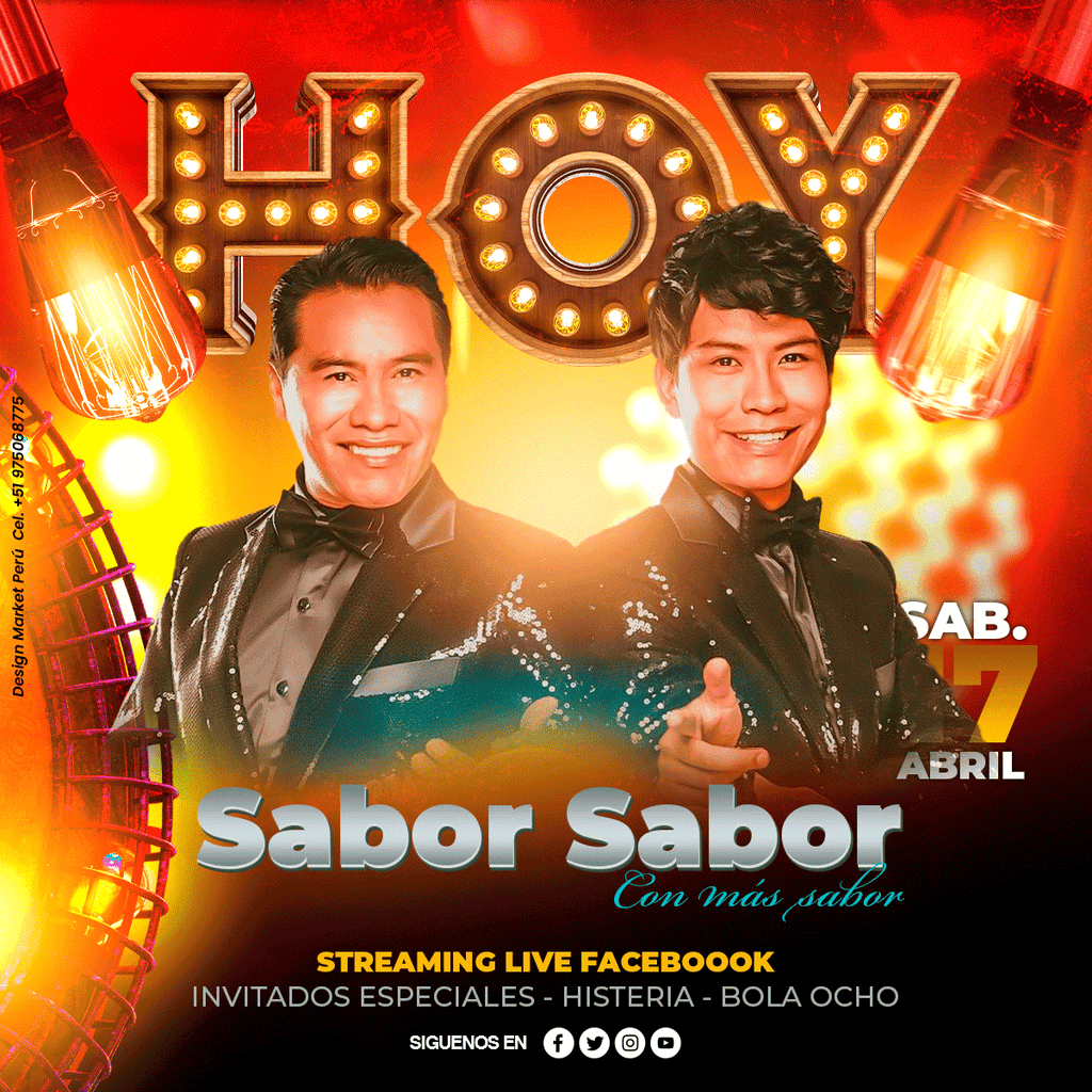 Flyer, post para redes sociales Modelo Sabor Sabor - Design Market Perú