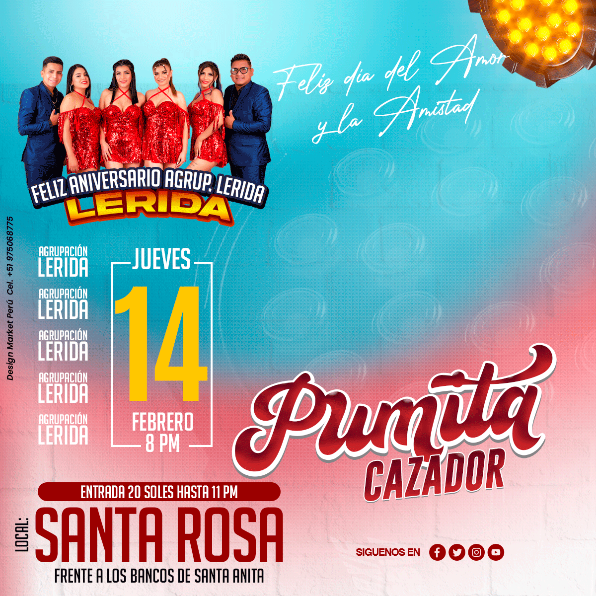 Flyer, post para redes sociales Modelo Pumita Cazador - Design Market Perú
