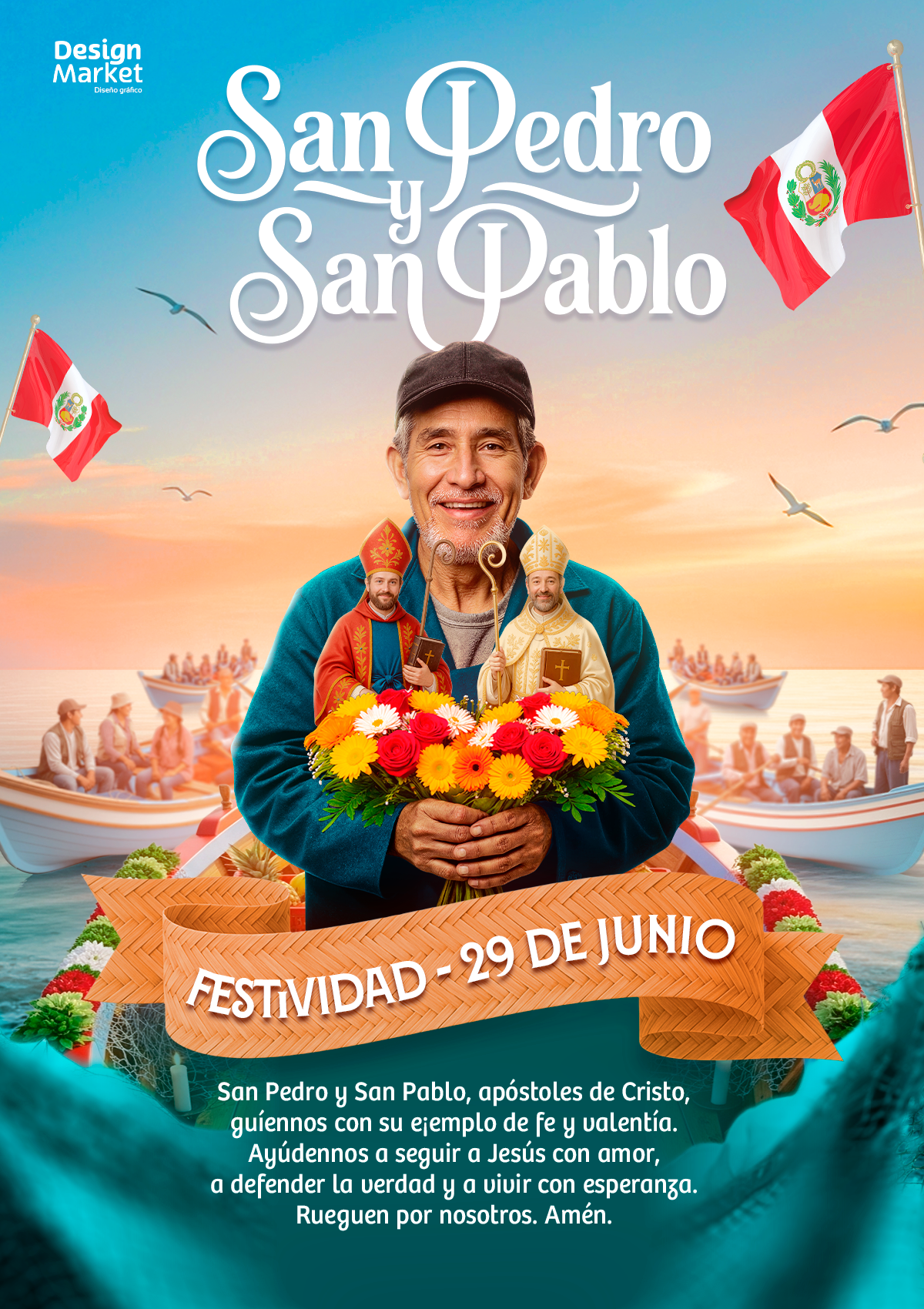 Diseño San Pedro y San Pablo 29 de junio
