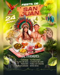 Diseño fiesta de San Juan verde