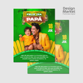 Flyer, post para redes sociales Día del Padre - Verde - Design Market Perú