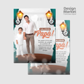 Flyer, post para redes sociales Día del Padre - Design Market Perú
