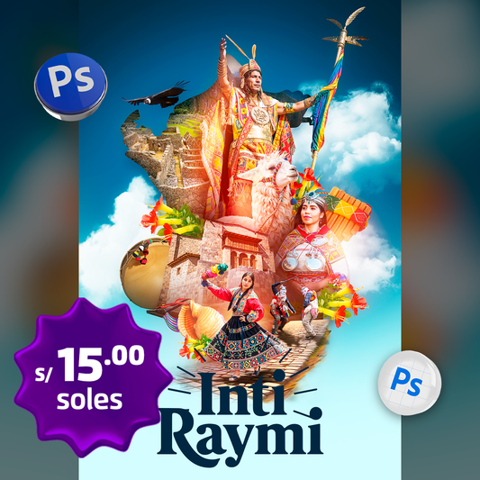 Poster 40x60cm INTI RAYMI - Design Market Perú